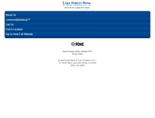 Tablet Screenshot of lakeforestbank.com